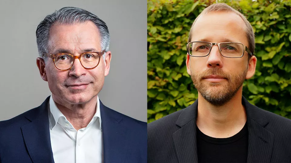  Cancerforskaren Thoas Fioretos och neuroforskaren Oskar Hansson. 