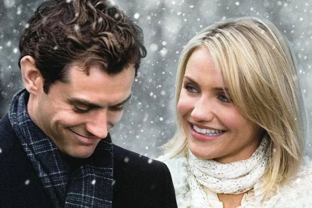 Jude Law och Cameron Diaz I "The Holiday". Foto. 