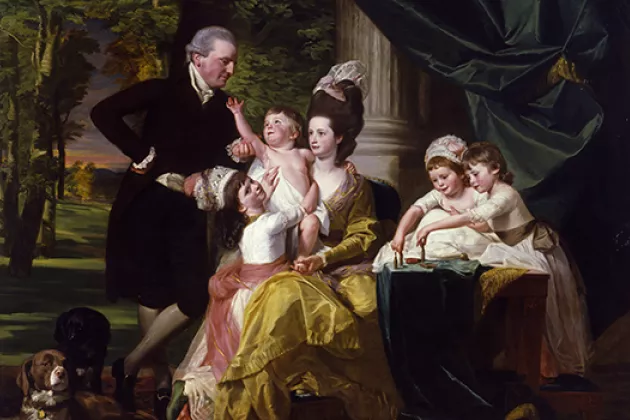 Tavla av kolonialfamilj av John Singleton Copley