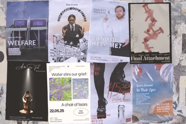 master version 2.png Photo of eight individual posters at a poster display wall