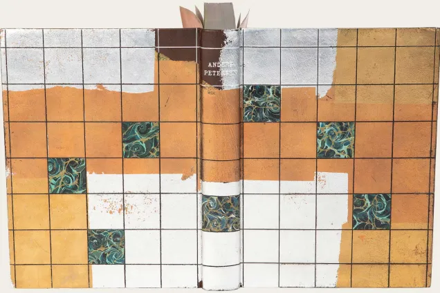 mastarband-plaster.jpg Ett bokomslag som är en del av utställningen Mästarband.