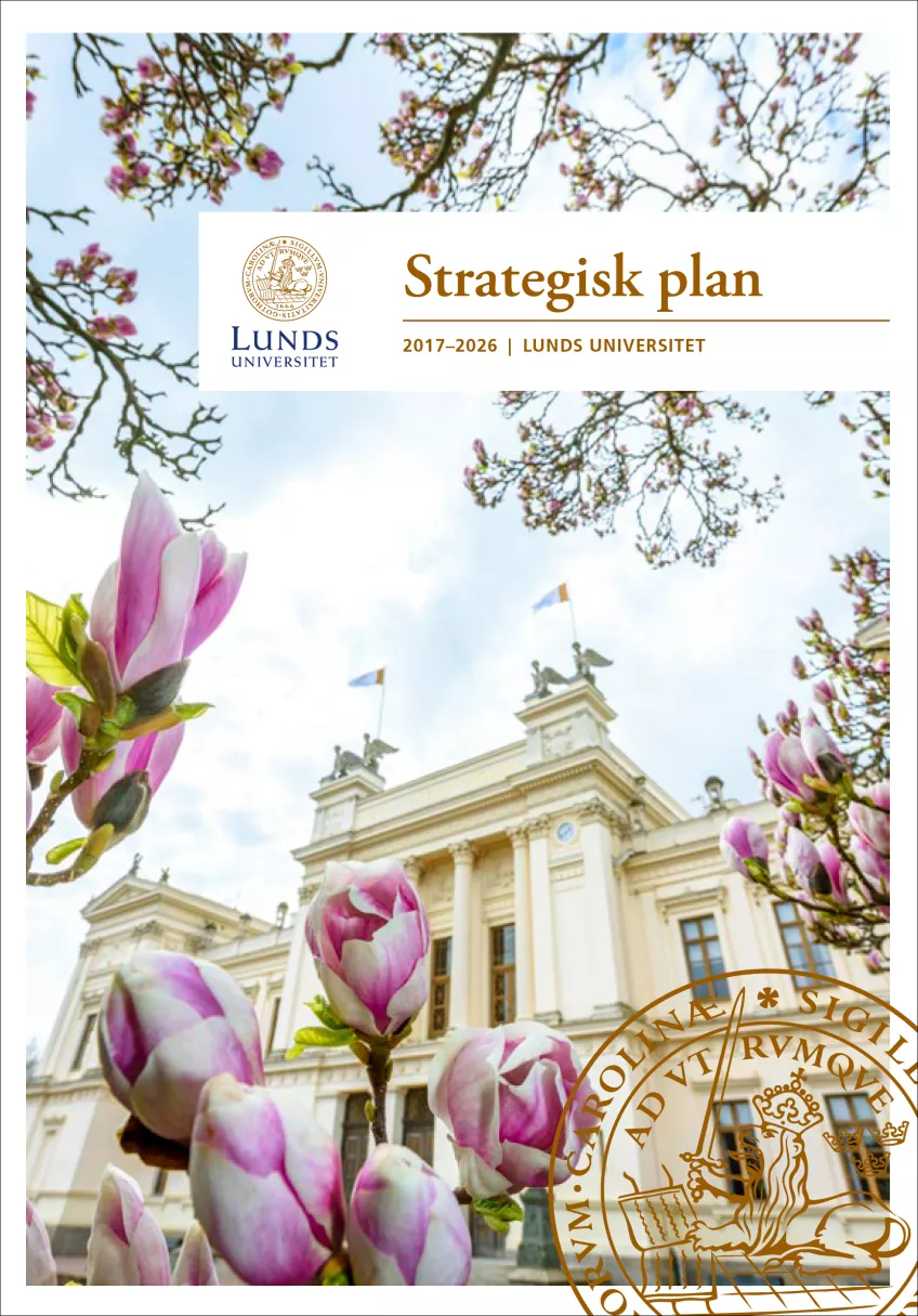 omslagsbild, strategisk plan för lund universitet